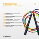 Бисерная скакалка EasyFit FreeRope 2,7 м (мультиколор) - изображение 5