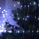 Гирлянда Конский хвост холодный белый цвет 400 LED 20 линий по 2 м зеленая проволка на елку нить роса на батарейках + USB - изображение 2