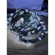 Гирлянда Конский хвост холодный белый цвет 400 LED 20 линий по 2 м зеленая проволка на елку нить роса на батарейках + USB - изображение 4