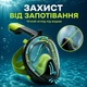 Маска для плавания с системой Dry Top для снорклинга L/XL салатовая Watermaster MC-5491 - изображение 5