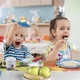 Набор детской столовой посуды Guzzini Bimbi Разноцветный из пластика 6 предметов (163-135-08100052) - изображение 3