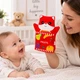 Книжка-шурхотілка та рукавичка, комплект 2 шт. із пищалкою, тварини та фрукти - зображення 3