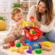 Игровой набор детская тележка с продуктами, корзина, магазин XG2008 - изображение 6