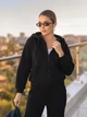 Женский утепленный спортивный костюм на флисе черный 42-44 - изображение 6