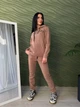 Жіночий теплий спортивний костюм на флісі зимовий капучино 50-52 - зображення 1