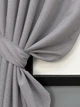 Комплект коротких штор VR-Textil Лен ELEMENTA № 1866ш Светло-серый 140х170см 2 шт (35-0464) - изображение 4
