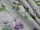 Комплект штор VR-Textil Льон Прованс 100х270 2шт і Тюль 400х270 2084ш-1681т Світло-сірий з фіолетовим та білим 71-208/2 - зображення 7