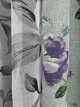 Комплект штор VR-Textil Льон Прованс 100х270 2шт і Тюль 400х270 2084ш-1681т Світло-сірий з фіолетовим та білим 71-208/2 - зображення 6