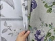 Комплект штор VR-Textil Льон Прованс 100х270 2шт і Тюль 400х270 2084ш-1681т Світло-сірий з фіолетовим та білим 71-208/2 - зображення 8