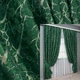 Комплект готових штор VR-Textil Льон мармур Royal Touch № 2002ш Зелений 200х270 см 2 шт (32-478) - зображення 1