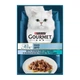 Вологий корм для кішок Gourmet Perle Duo з океанічною рибою та тунцем в соусі 85 г 12581697 - зображення 1