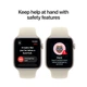 Смарт-часы Apple Watch SE 3 (2026) GPS + Cellular 44mm Starlight Aluminium Case with Sand Sport Band - S/M (MJLL4RK/A) - изображение 5