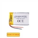 Літій-полімерний акумулятор Li-Po Liter Energy Battery 102540 3.7V 1200 mAh (4.44 Wh) із платою захисту PCB — Виводи під пайку. - зображення 1