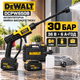 Мойка для авто DeWalt DCPW650B аккумуляторная 36 В 6 А·ч портативная 30 бар аппарат высокого давления с 2 АКБ пеногенератором беспроводная мини автомойка для плитки велосипеда садовой техники хозяйства - изображение 1