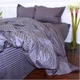 Постільна білизна MirSon SatinStripe 30-0012DarkGray 143х210 Сімейний (2200005252000) - изображение 2