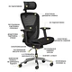 Офісне крісло Mealux Q1 Air Black (HF-Q1 M/B) - зображення 2