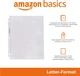 Файли-вкладки Amazon Basics прозорі захисні конверти з перфорацією з поліпропілену PP 21,5 x 28 см для папки на 3 кільця 60 шт - зображення 4