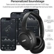 Наушники TOZO HT2 беспроводные Bluetooth, ANC/ENC, Hi-Res Audio, 40 мм, до 60 часов работы, черные - изображение 2