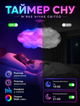 Подвесная смарт-люстра в форме облака с RGB подсветкой и синхронизацией с музыкой Bluetooth управлением и пультом - изображение 4