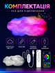 Подвесная смарт-люстра в форме облака с RGB подсветкой и синхронизацией с музыкой Bluetooth управлением и пультом - изображение 10