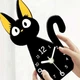 Настольные часы Кот декоративный с белым циферблатом и черным корпусом минималистичные - изображение 4