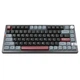 Беспроводная механическая клавиатура Montech MKey PRO Darkness Black Beige, Yellow Switch, размер 75%, RGB, (2.4G/Bluetooth/USB) - изображение 3