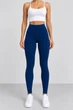 Лосины женские однотонные в рубчик синий 214RU200 AGER XL - изображение 2