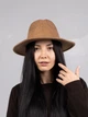 Капелюх вовняний Федора D.Hats колір рудий - зображення 4