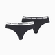 Жіноча спідня білизна PUMA WOMEN BRAZILIAN 2P PACK 90785603 l, чорний - зображення 1
