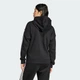 Джемпер жіночий ADIDAS Essentials 3-Stripes Full-Zip Fleece JE1283 xl, чорний - зображення 2