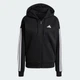 Джемпер жіночий ADIDAS Essentials 3-Stripes Full-Zip Fleece JE1283 xl, чорний - зображення 6