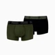 Труси чоловічі PUMA Men's Trunks 2 pack 93832108 l, чорний/хакі - зображення 1