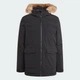Парка чоловіча з капюшоном ADIDAS Hooded Fur IK0553 l, чорний - изображение 3