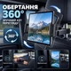 Автомобильный держатель для телефона и планшета 4,7–12,9″ на подголовник сиденья — вращение 360°, черный - изображение 4