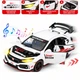 Машинка игрушка Honda Civic моделька коллекционная металлическая детская 15 см Белый (2795749) - изображение 5