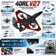 Радиоуправляемый самолет 4DRC V27 Red с камерой 1080P Wi-Fi, удержанием высоты, 360° трюками, подсветкой, до 100 м, до 15 минут полета - изображение 2