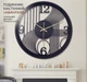 Часы настенные дизайнерские Modern Wall Clock, металл, ажурные, 40 см, чёрные с золотом - изображение 2