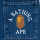 Джинси чоловічі широкі BAPE темно сині баггі 29 (2078-374-3) - изображение 8