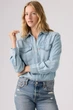 Женская джинсовая рубашка Levi's 44(M) Голубой джинс (156528) - изображение 6