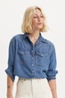Жіноча джинсова сорочка Levi's 42(S) Синій (156415) - зображення 1