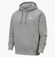 Худі чоловіче Nike M Nsw Club Hoodie Po Bb L Сірий BV2654-063 - зображення 1