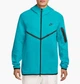 Толстовка чоловіча Nike Tech Fl. 2025 Turquoise M Бірюзовий HV0949-345 - зображення 1