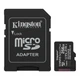 Карта пам'яті microSDXC, 256Gb, Kingston Canvas Select Plus, SD адаптер (SDCS3/256GB) - зображення 1