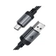Дата кабель USB 2.0 AM to USB-C 1.2m 3.0A 18W aluminum alloy Black Acefast (6974316283782) - изображение 4