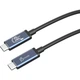 Дата кабель USB-C to USB-C 0.8m USB4 40Gbps 240W (48V/5A) 8K60Hz premium J5create (JUC29L08-N) - изображение 1