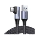 Дата кабель USB 3.0 AM to USB-C 1.0m 3A US385 90° Black Ugreen (20299) - зображення 1