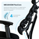 Кресло компьютерное офисное эргономичное OfficePro FlexCore ОС120B Black - изображение 10
