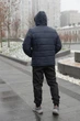 Мужская зимняя куртка утепленная на флисе водостойкая со съемным капюшоном 2XL Синяя - изображение 10