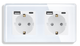 Стеклянная розетка с USB + Type-C 1DAL | Белый 2 гнезда (G157D-STUTCX2.WT) - изображение 3