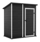 Садовий пластиковий будиночок Keter Essential 6x4 (184смх112см) графіт/білий 263895 - изображение 1